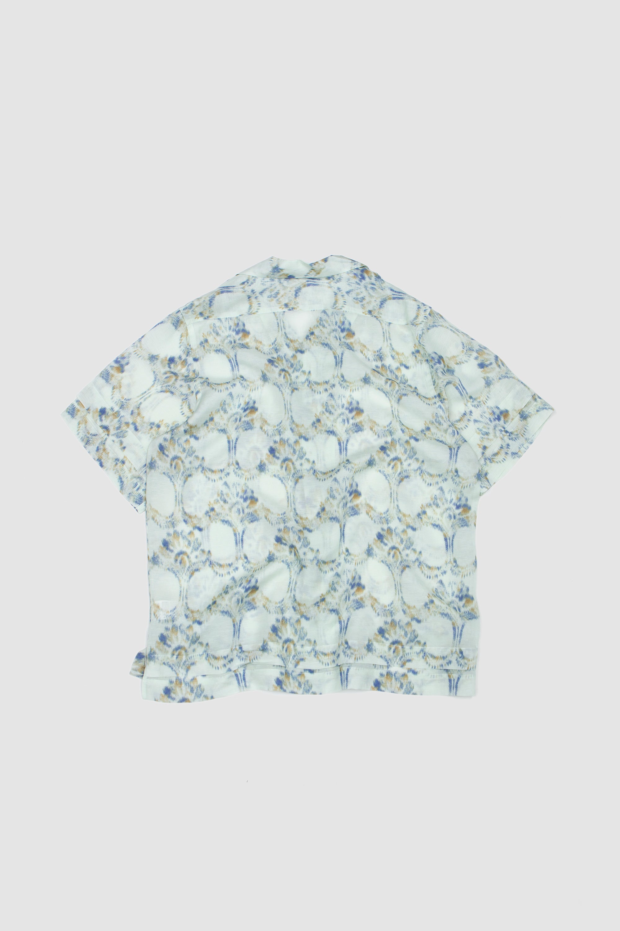 Lotus Bowling Shirt Pale Teal/ Olive/ Lavender_4