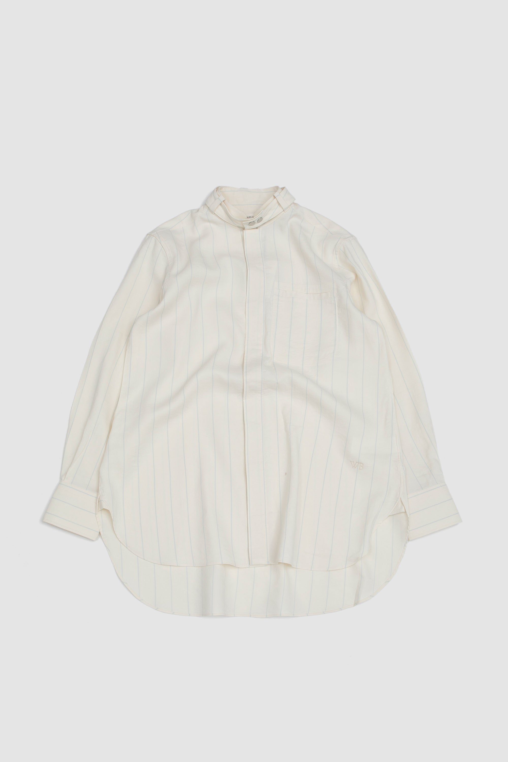 Portrait Shirt White/ Blue_1