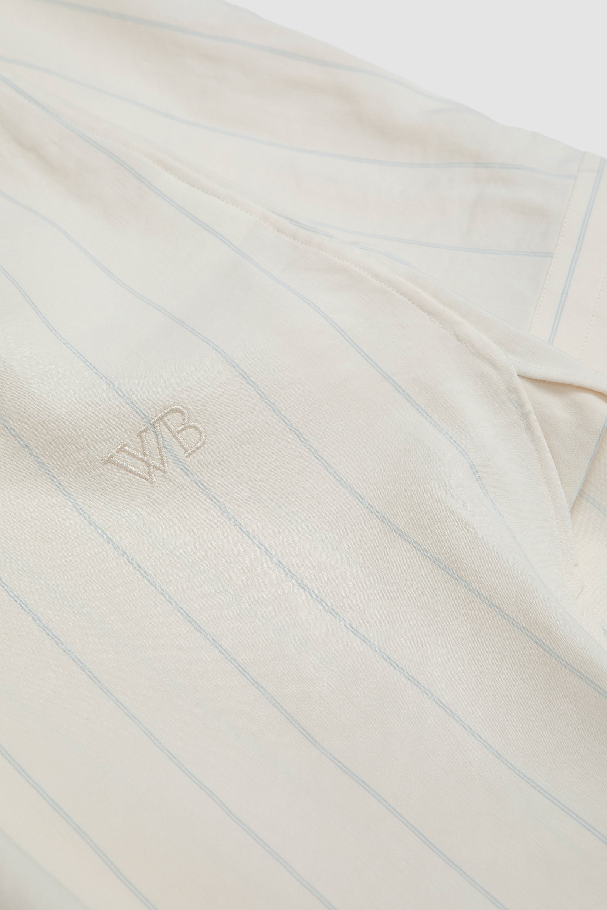 Portrait Shirt White/ Blue