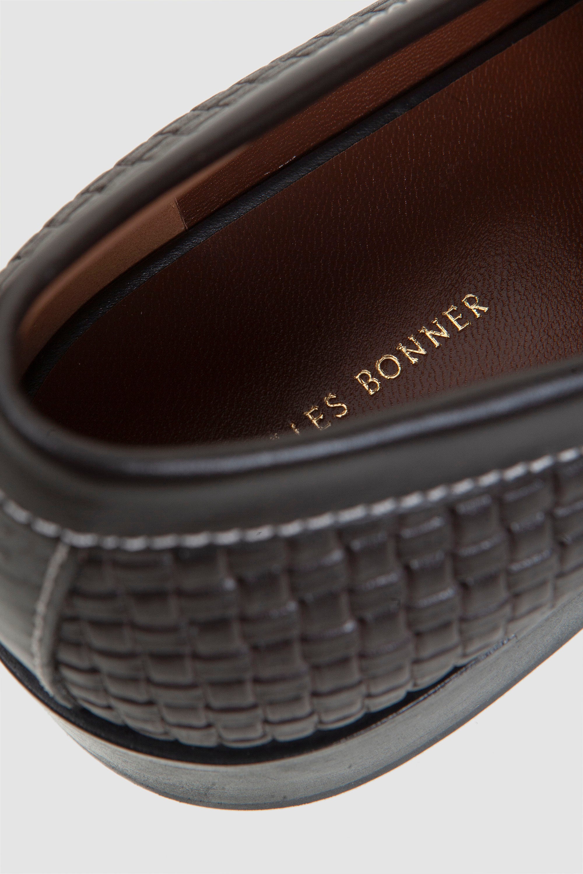 Print Braid Loafers Dark Brown_5