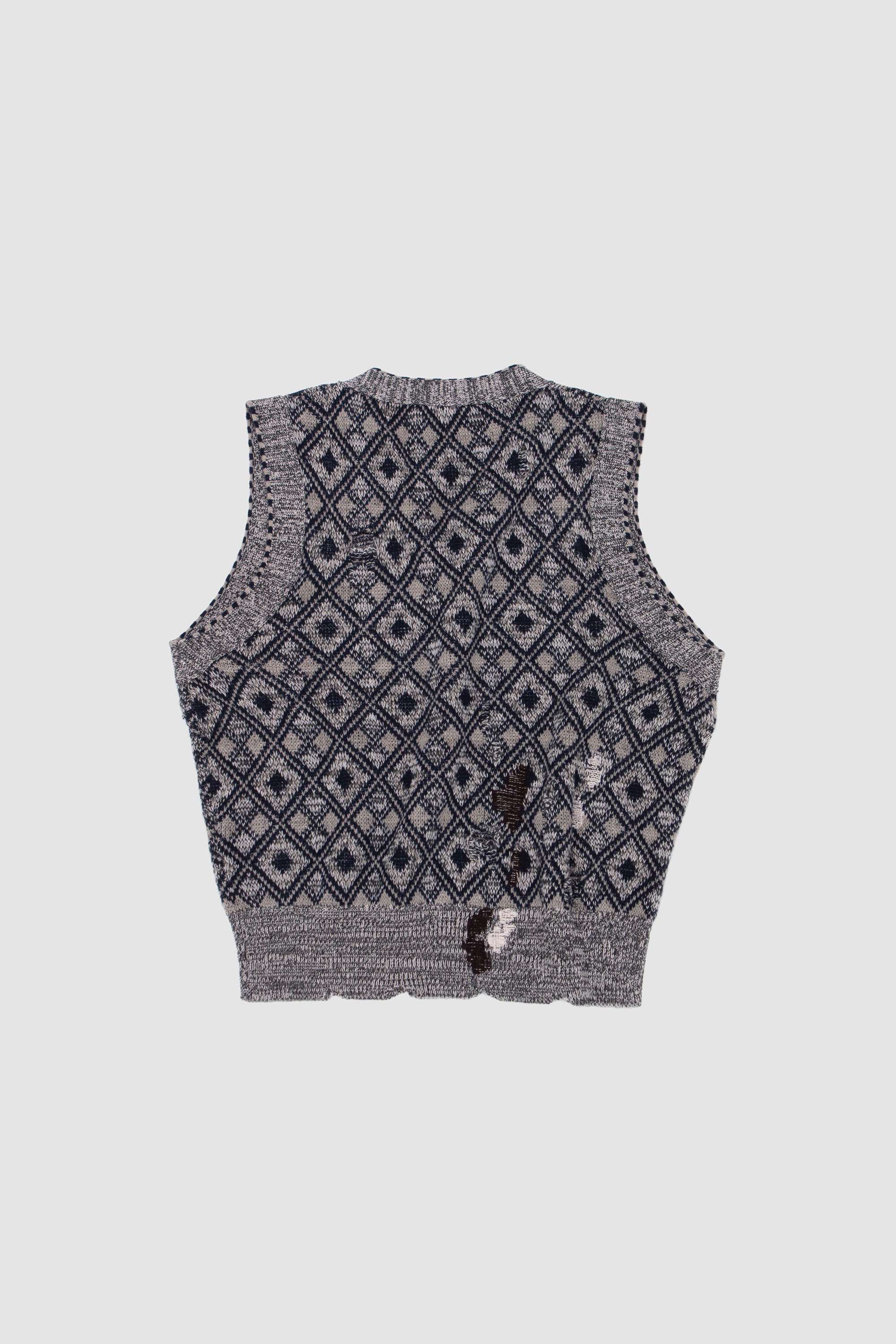 Sibling Knit Vest Grey/ Black/ Navy/ Ivory_7