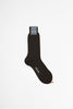 SPORTIVO STORE_Pinstripes Cotton Socks in Caffe-Bruciato