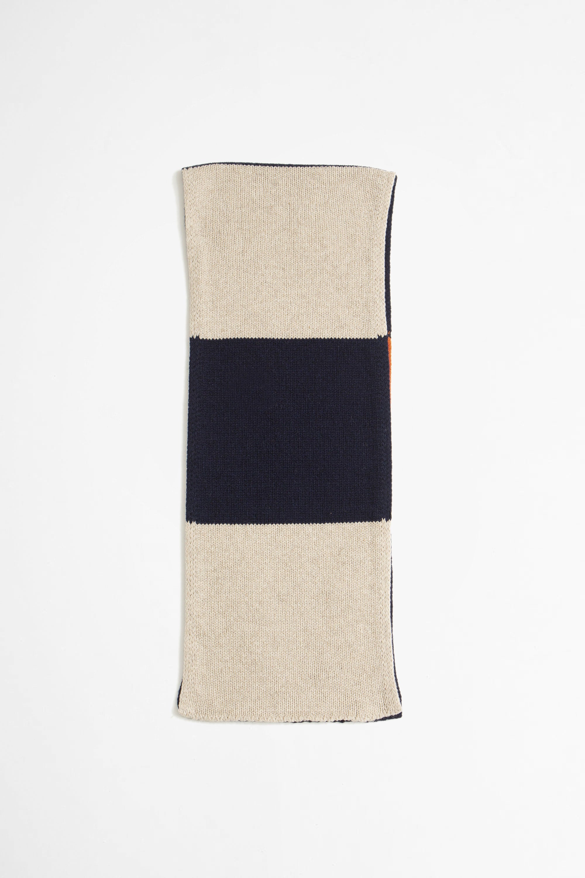 Eco Wool Stripe Scarf Mixed