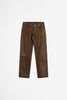 SPORTIVO STORE_Loose Leather Pants Rust Brown