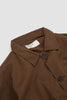 SPORTIVO STORE_Org. Fine Poplin Bakers Overshirt Brown_3