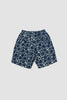 SPORTIVO STORE_Pleated Track Short Hand Print Indigo_5