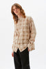 SPORTIVO STORE_Shirt Boxy One Sheer Check Beige