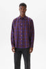 SPORTIVO STORE_Shirt Non-Binary Linen Purple Check