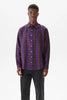 SPORTIVO STORE_Shirt Non-Binary Linen Purple Check