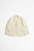 SPORTIVO STORE_Single-Breasted Blazer in Pinstriped Wool Fresco Ivory