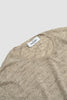 SPORTIVO STORE_SS Linen Crew Neck Beige Melange_3