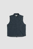 SPORTIVO STORE_Stand Collar Outer Vest Blue Green