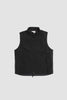 SPORTIVO STORE_Stand Collar Outer Vest Ink Black