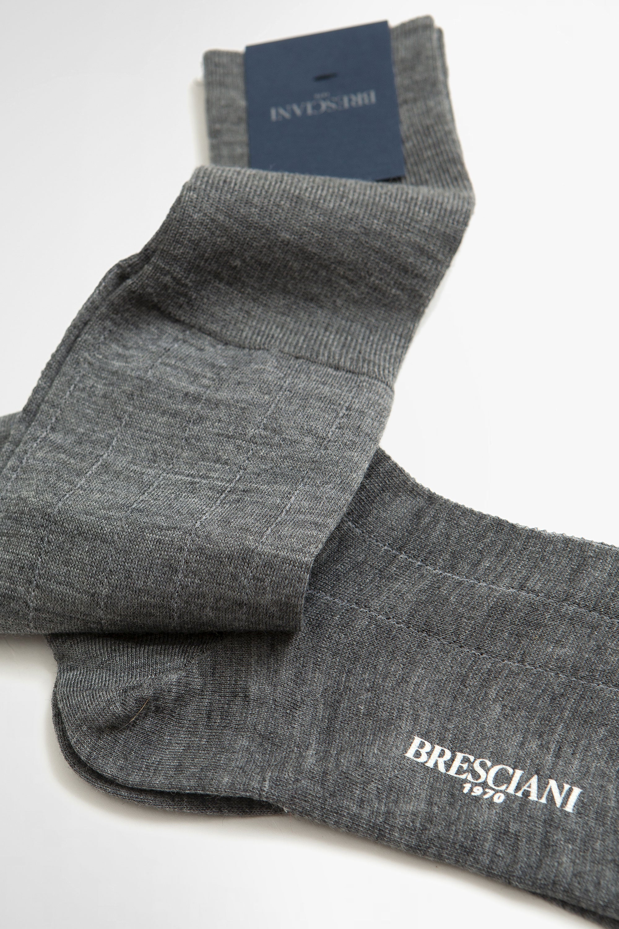 Wool Blend Long Socks Medio/Bianco_4