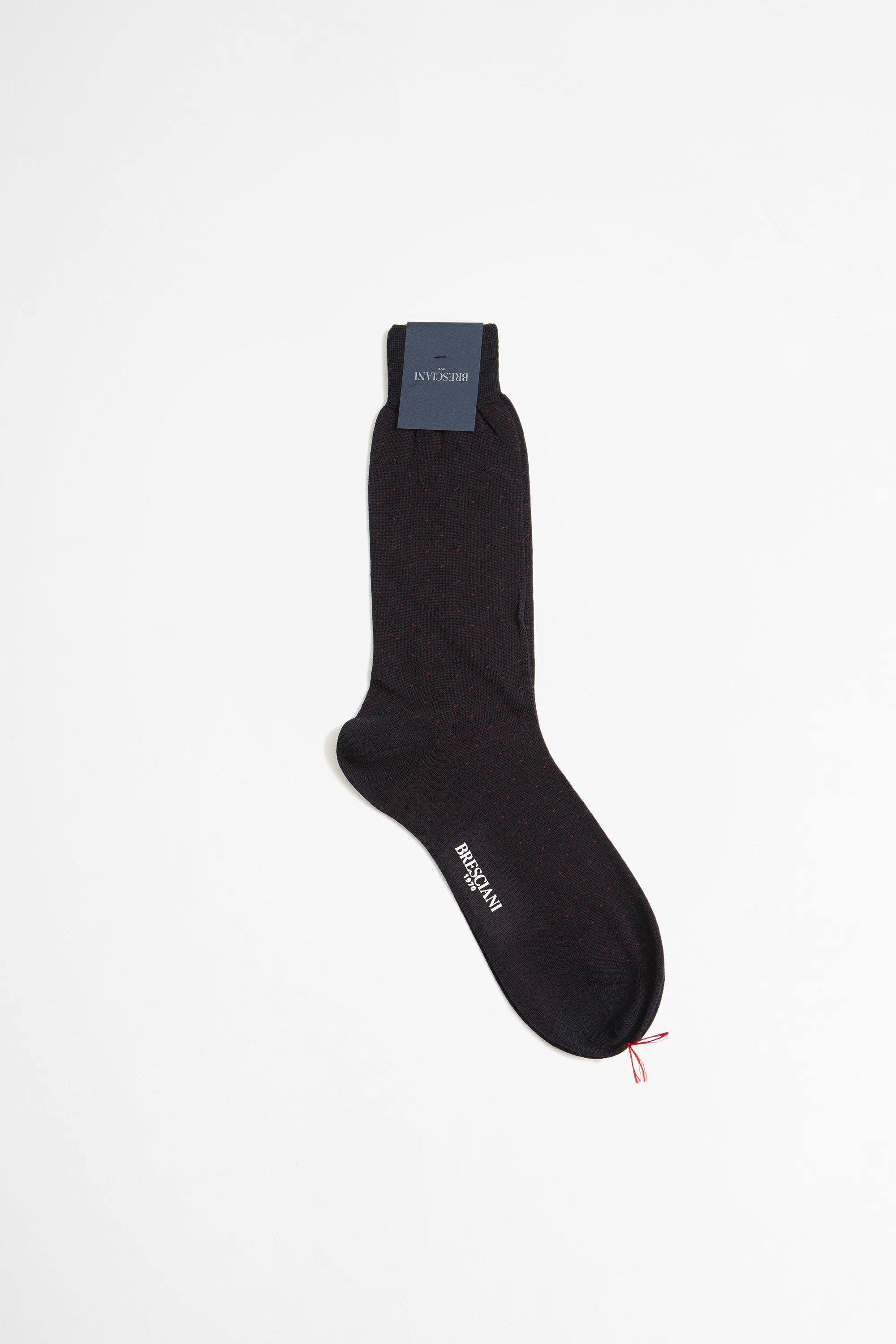 Wool Blend Short Socks Blue/Rosso_1