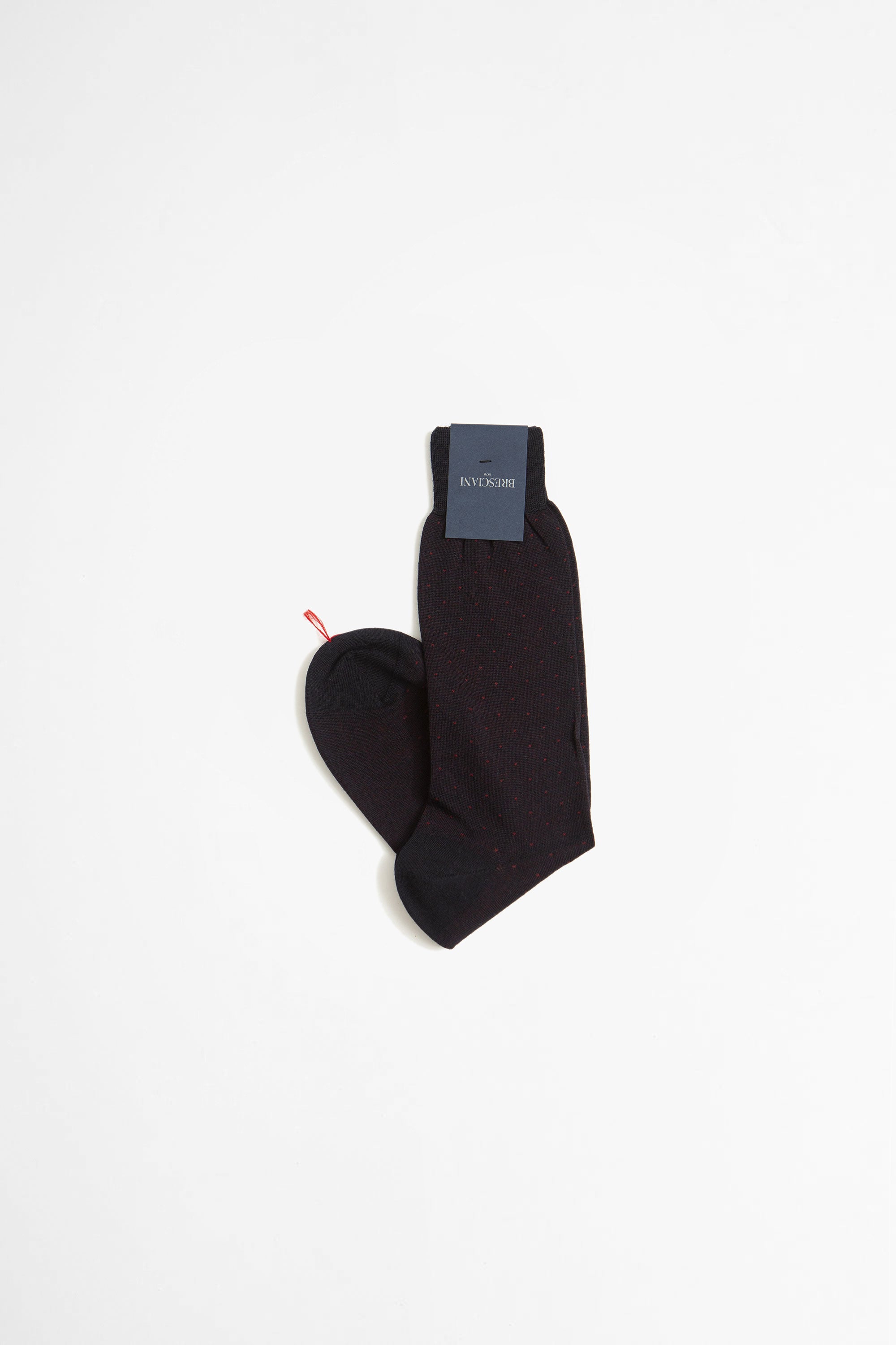 Wool Blend Short Socks Blue/Rosso_4