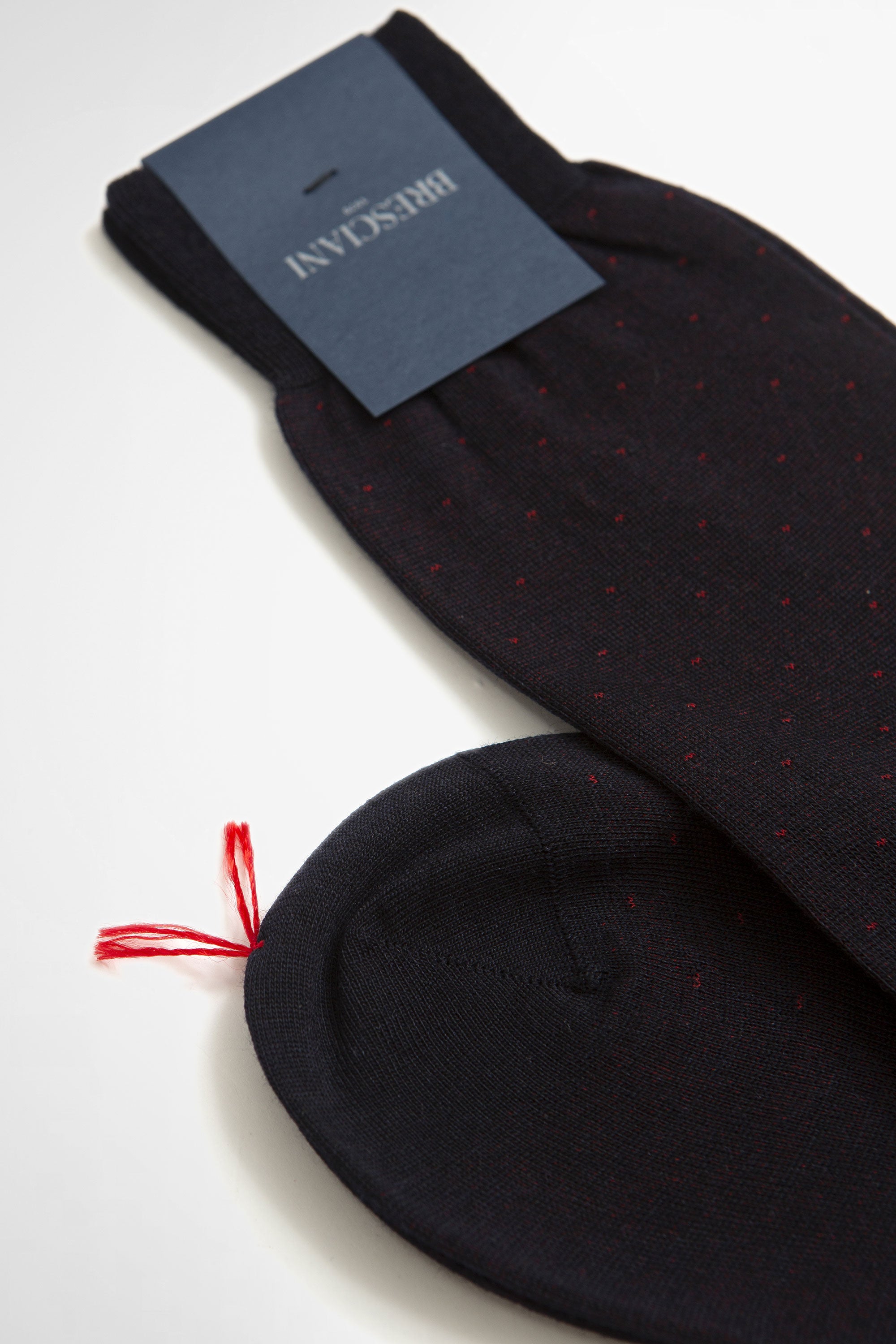 Wool Blend Short Socks Blue/Rosso_3