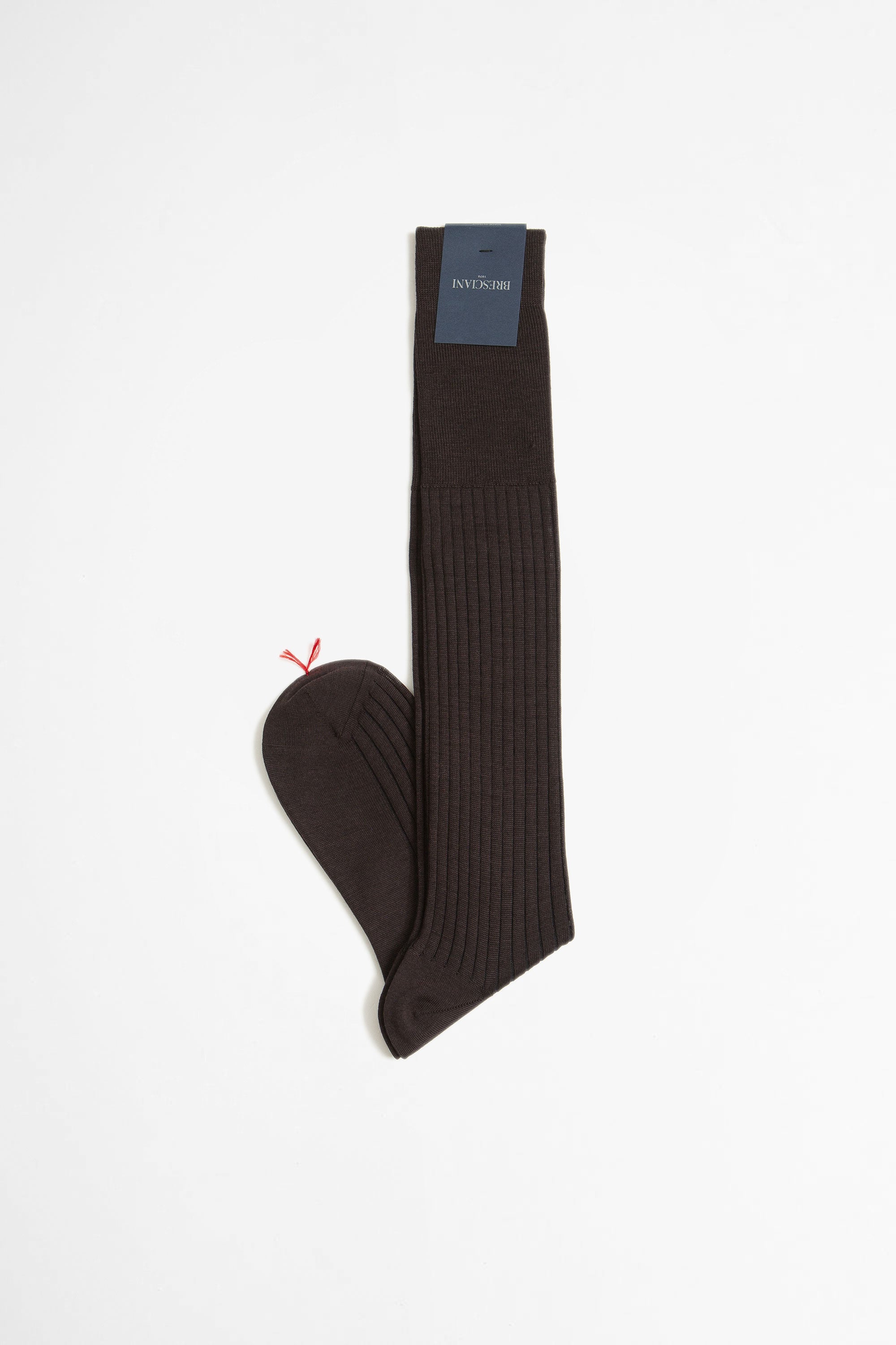 Wool/Cotton Blend Long Socks Caffe/Blue_4